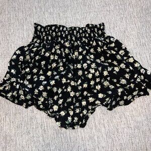Target Black Floral Women's Shorts
